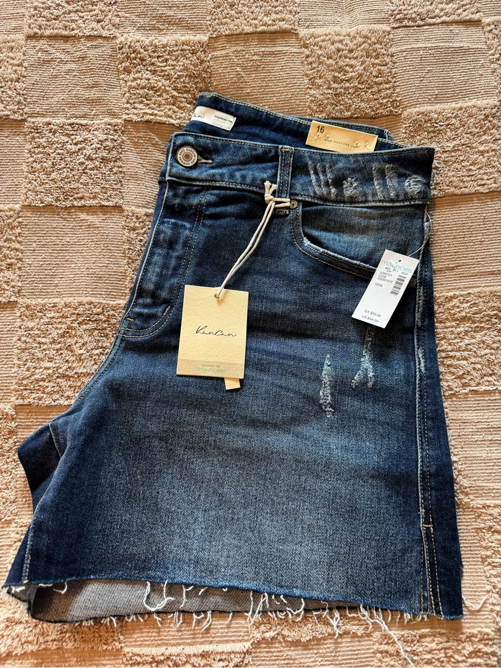 Kancan Dark Wash Denim Skirt - Blue